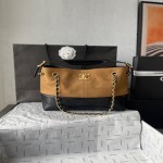 𝐂𝐡𝐚𝐧𝐞𝐥 𝟐𝟓𝐀 High end handmade workshop suede leather bag in stock Complete packaging