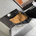 𝐂𝐡𝐚𝐧𝐞𝐥 𝟐𝟓𝐀 High end handmade workshop suede leather bag in stock Complete packaging