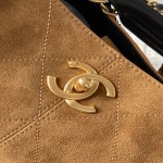 𝐂𝐡𝐚𝐧𝐞𝐥 𝟐𝟓𝐀 High end handmade workshop suede leather bag in stock Complete packaging