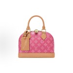 LOUIS VUITTON Alma BB Monogram Full Print shell bag Shoulder Bag small pink