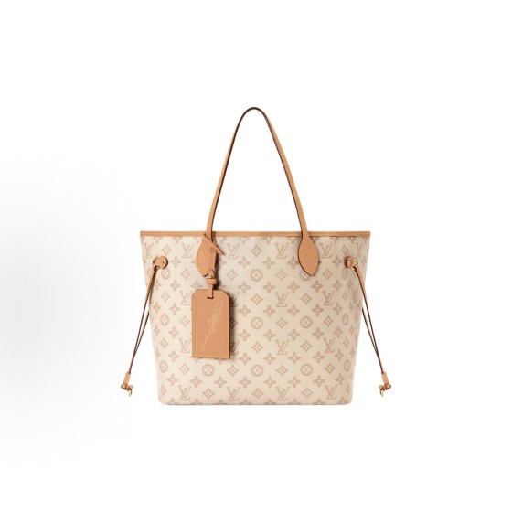 LOUIS VUITTON NEVERFULLMonogram 130 Tote bag, shoulder bag, medium size, beige