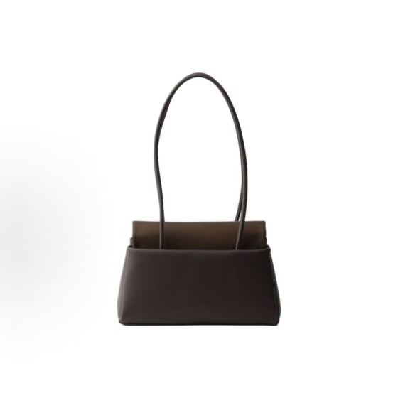 PRADA普拉达 Passage珐琅金属三角形标志 单肩包 中号 女款