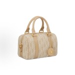 DIOR Groove 20 brand logo zipper opening and closing single-shoulder crossbody handbag in natural color for women