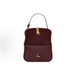 SAINT LAURENT YSL SOLFERINO shoulder bag Medium size Cabernet Sauvignon red