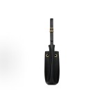 SAINT LAURENT golden Logo adjustable shoulder strap grated leather single-shoulder bag handbag