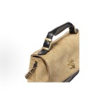 CHANEL香奈儿 25A   单肩手提包 大号  米黑