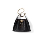 CHANEL 25Bag 26P Double C LOGO leather chain diamond-shaped hippie bag, perforated calfskin with gold metal handbag, small size for women