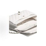 CHANEL⾹奈⼉ Classic Flap CF 21S  链条包单肩斜挎包  ⽩⾊