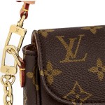 LOUIS VUITTON WALLET ON CHAIN IVY 法棍包⼿提单肩包  棕⾊