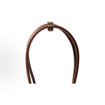 PRADA普拉达 Bonnie珐琅⾦属三⻆形徽标 ⼿提包 中号 ⼥款 玫瑰⽊