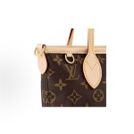 LOUIS VUITTON NEVERFULL BB 可拆卸可调节肩带拉链  ⼩号  棕⾊