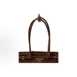 PRADA普拉达 Bonnie soft lux 系列  单肩⼿提 包 中号 ⼥款 可可棕