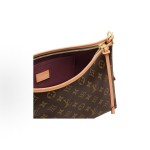 LOUIS VUITTON Carryall East West ⾦⾊五⾦件可拆卸字⺟名牌 单肩包  棕⾊