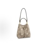 LOUIS VUITTON NÉONOÉ 压印 压纹粒面 中号 大象灰拼奶白色