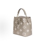 LOUIS VUITTON NÉONOÉ 压印 压纹粒面 中号 大象灰拼奶白色