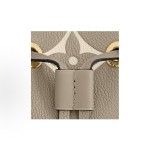 LOUIS VUITTON NÉONOÉ 压印 压纹粒面 中号 大象灰拼奶白色