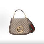 GUCCI古驰 Blondie 单肩斜挎手提包 中号 女款 棕色
