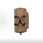 GUCCI古驰 单肩斜挎手提旅行包 中号 男款 深棕色