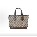 GUCCI古驰 Ophidia 单肩斜挎手提包 迷你 女款 米色拼乌木色