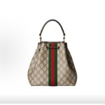 GUCCI古驰 Ophidia 水桶包 单肩手提包 小号 女款 棕色