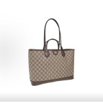 GUCCI古驰 Ophidia 托特包 Tote包 购物袋 手提包 中号 女款 棕色