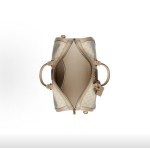 GUCCI古驰 Savoy 可调节可拆卸肩带 单肩斜挎手提包旅行包 男款 米白色拼酒红色