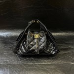 25c Hobo drawstring playful leather bag small mandarin duck color