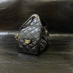 25c Hobo drawstring playful leather bag small mandarin duck color