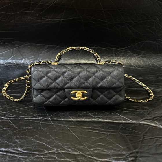 25B Dual C Handle Mini in Stock French Original Leather