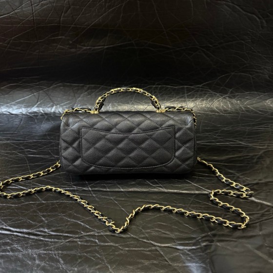 25B Dual C Handle Mini in Stock French Original Leather