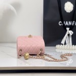 Latest metal anti-counterfeiting chip 23k new version Little Golden Ball Square Fat Pink