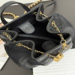 25B Double Shoulder Black Gold Medium Size with Large Capacity and Space