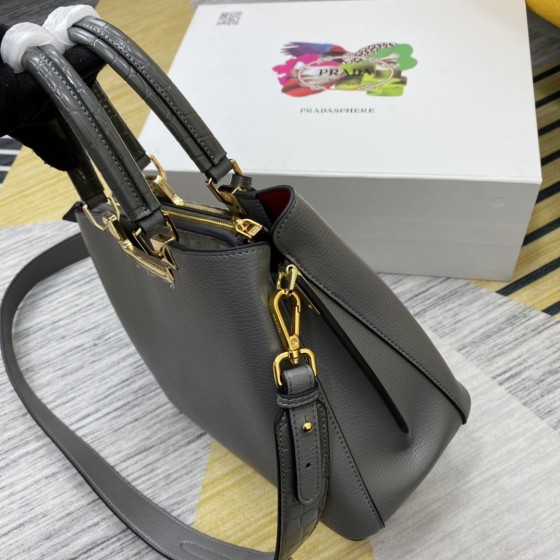 Prada's "ADA" cutting technique uses imported calf leather