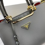 Prada's "ADA" cutting technique uses imported calf leather