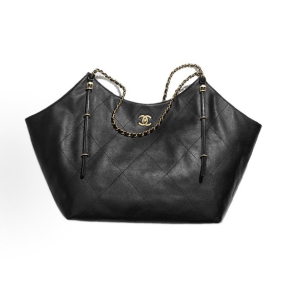 CHANEL⾹奈⼉ 25S 复古⾦链 单肩包 ⼤号  ⿊⾊